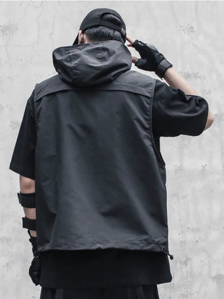 Zip Up Hooded Vest